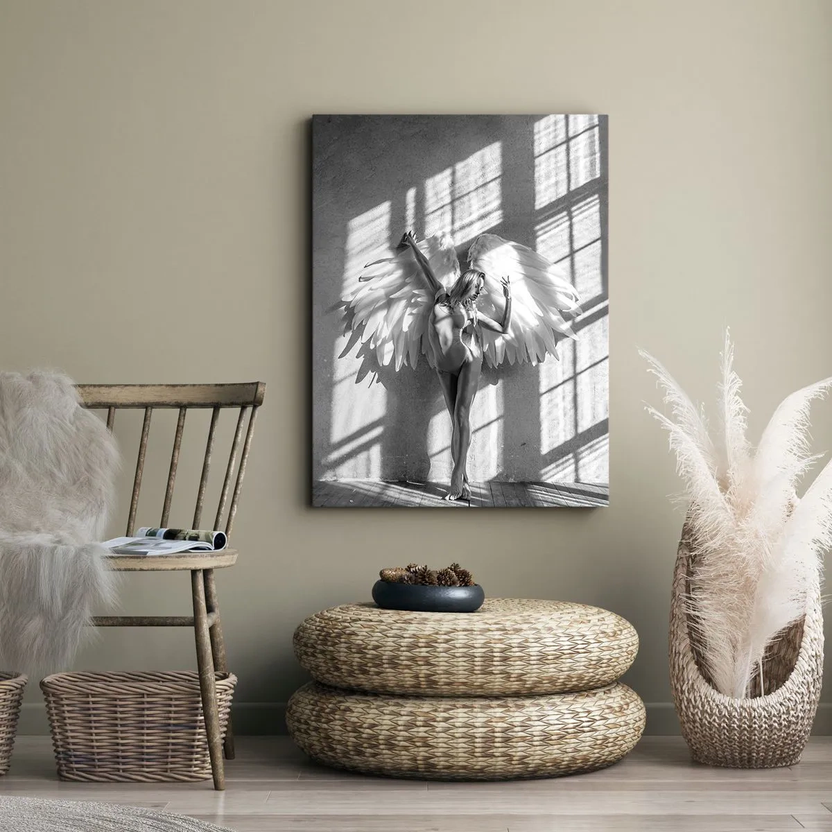 Schilderen op canvas - Recht uit de hemel - 80x120 cm