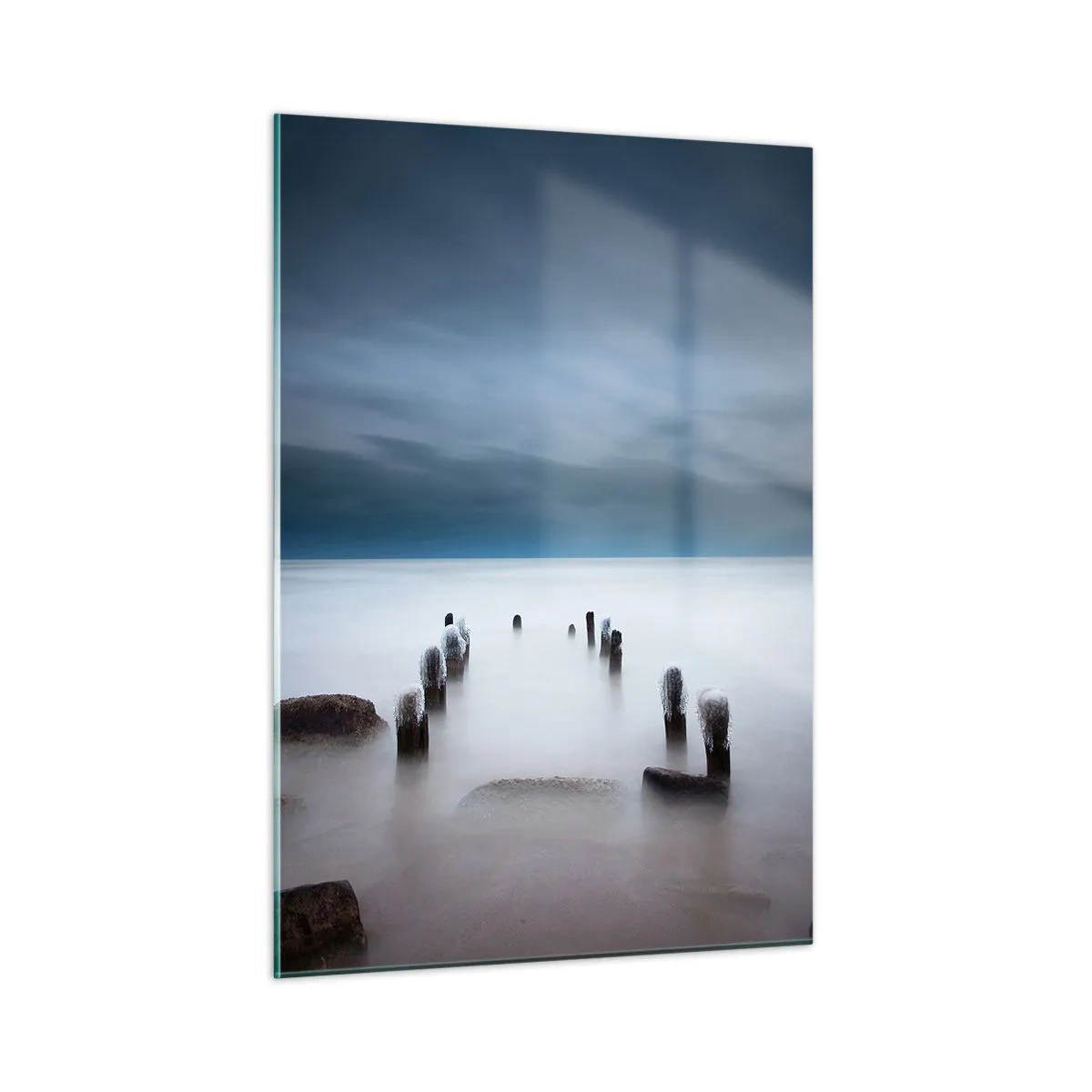 Schilderen op glas - Peinzend meer - 50x70 cm