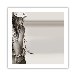 Poster - Waarom een ​​meisje - 50x50 cm