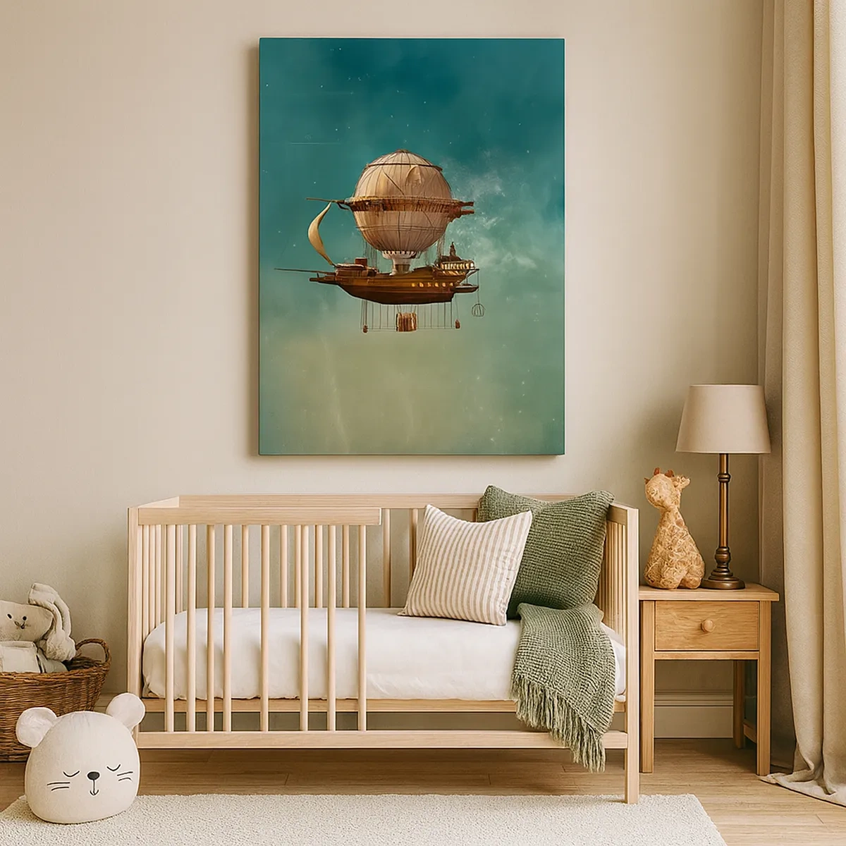 Schilderen op canvas - Jules Verne groet - 50x70 cm