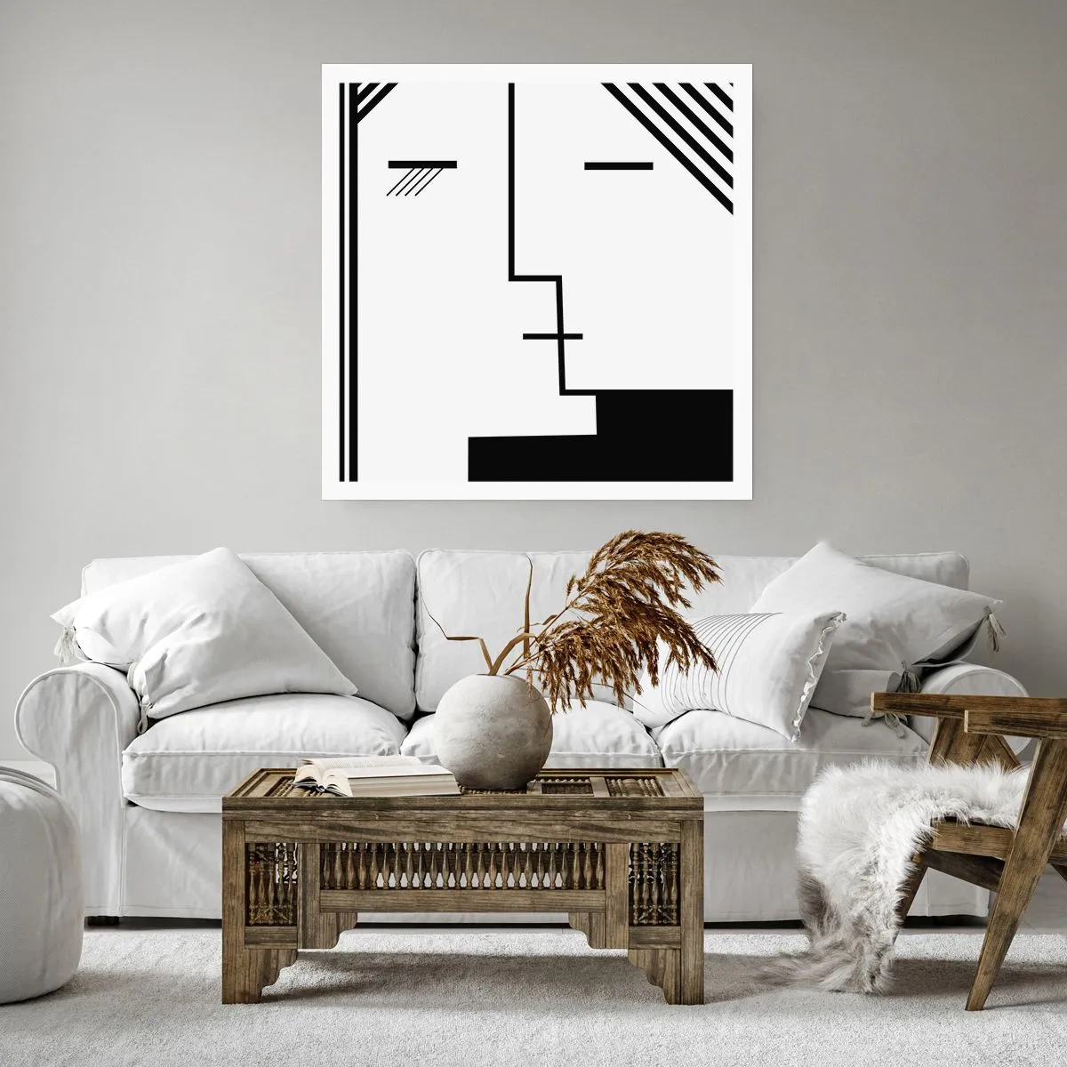 Poster - Alleen maar een kus - 50x50 cm