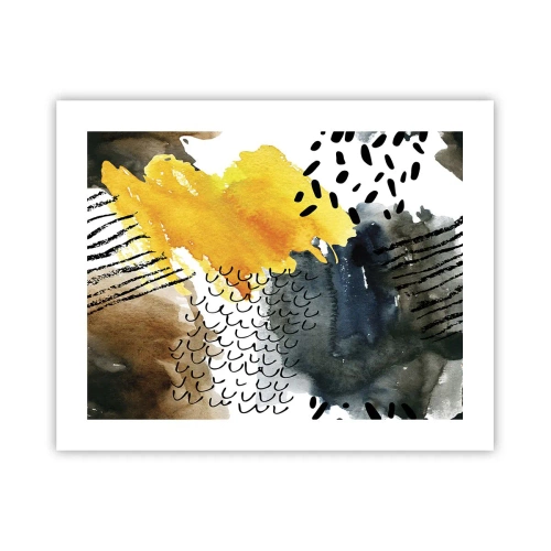 Poster - Een ontmoeting van de elementen - 50x40 cm