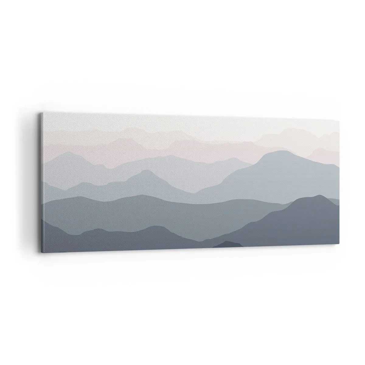 Schilderen op canvas - Golven van de bergen - 100x40 cm