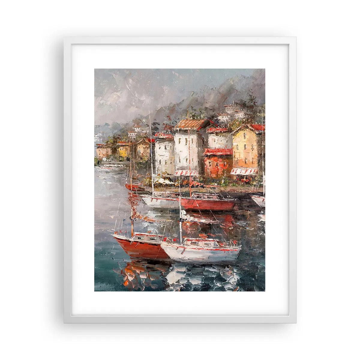 Poster in een witte lijst - Romantisch toevluchtsoord - 40x50 cm