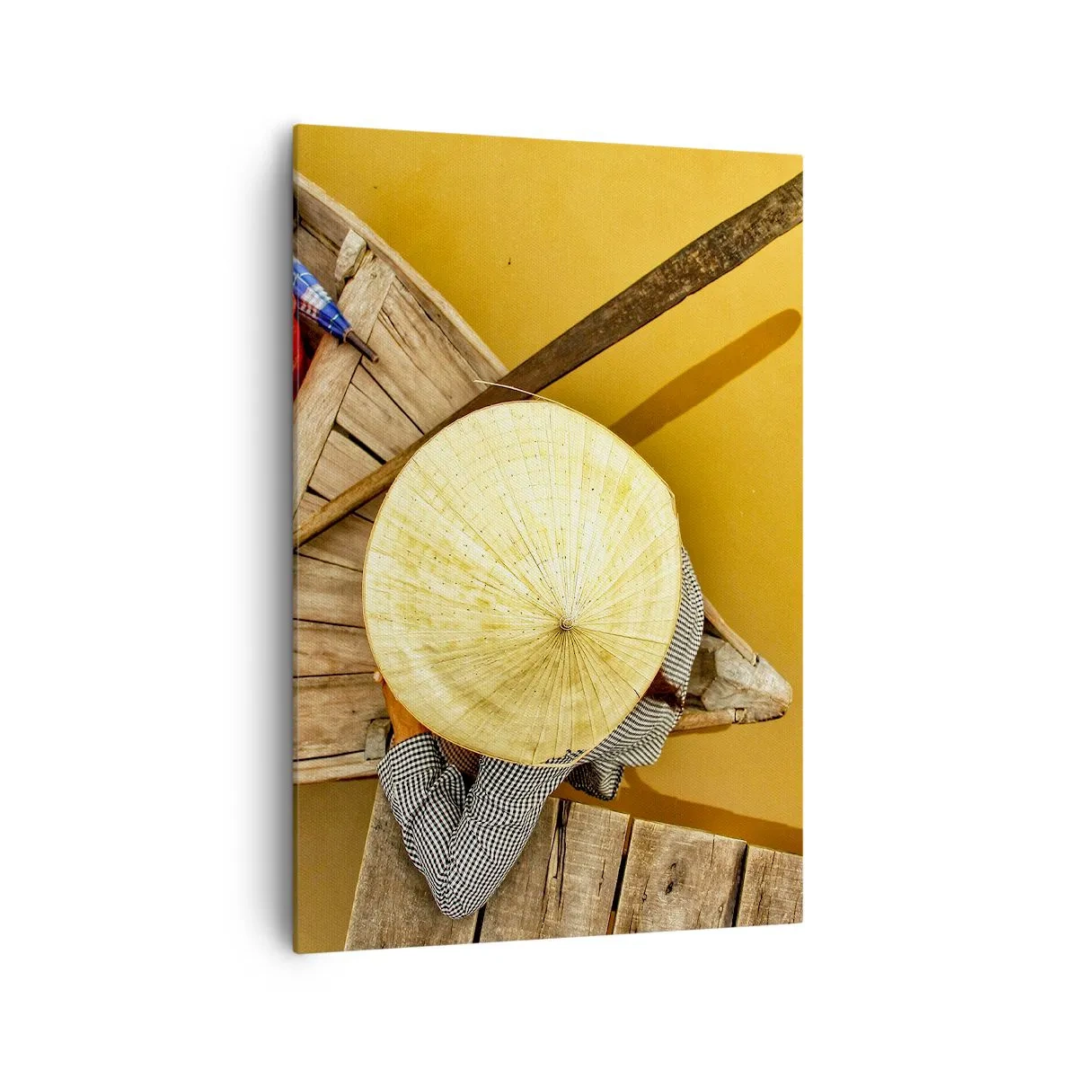 Schilderen op canvas - Het leven op de Gele Rivier - 70x100 cm