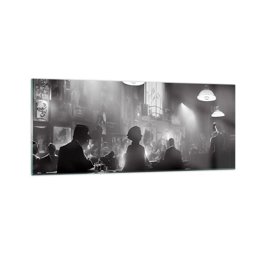 Schilderen op glas - In jazz-sfeer - 100x40 cm