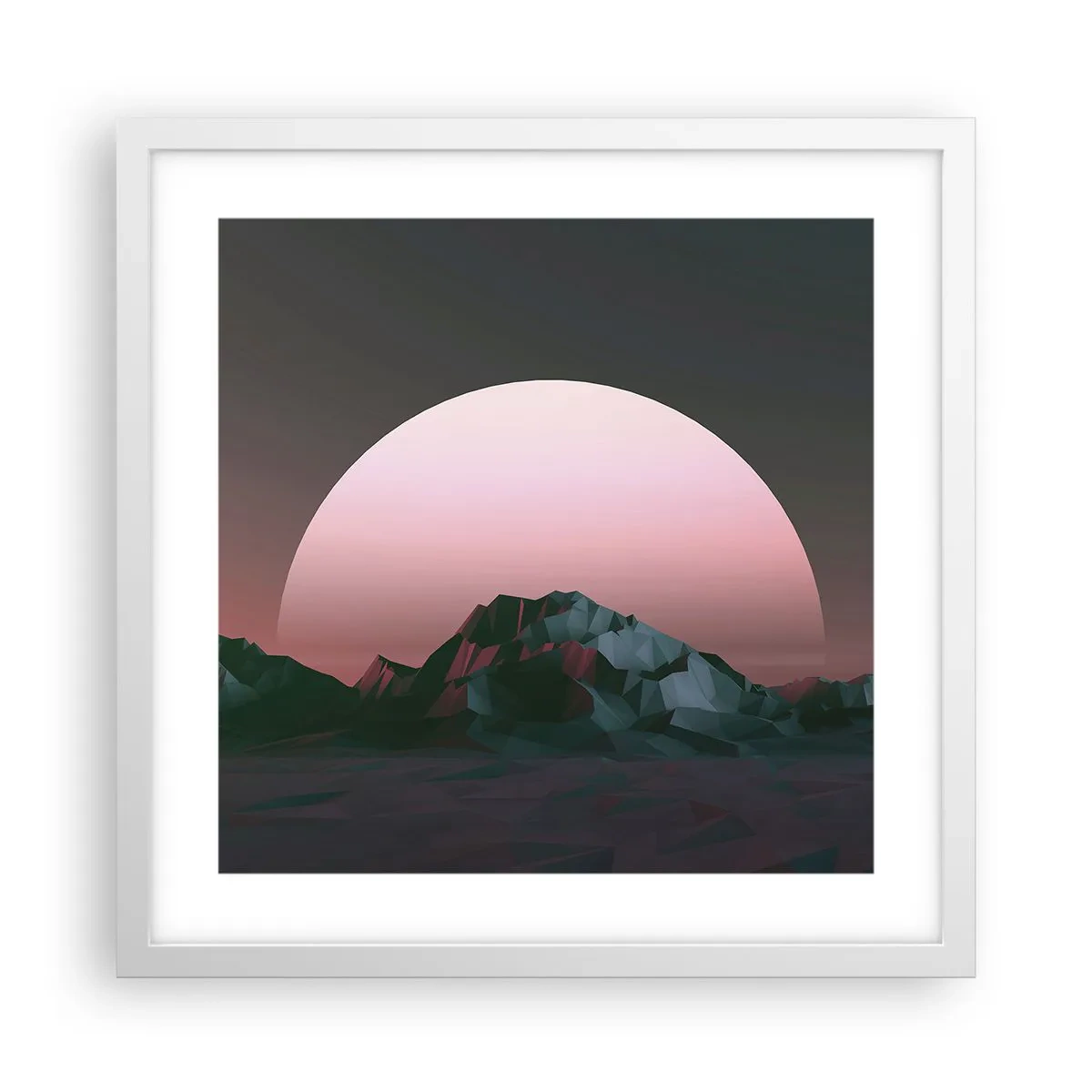 Poster in een witte lijst - In een naburig sterrenstelsel - 40x40 cm