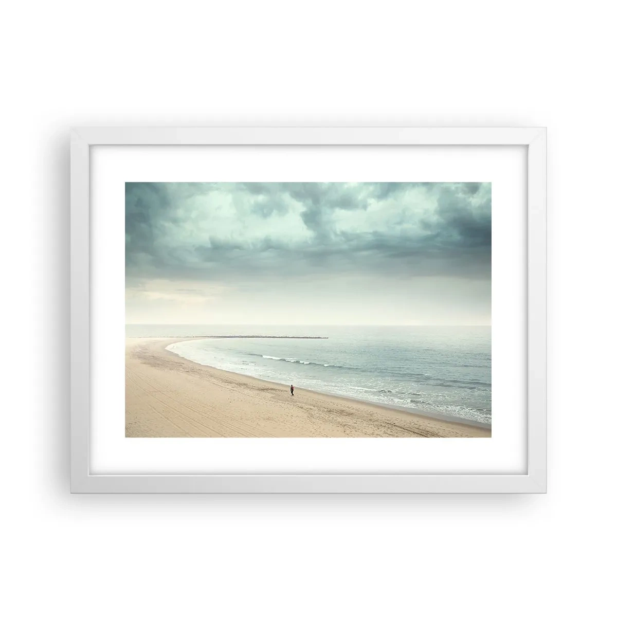 Poster in een witte lijst - op zoek naar vrede - 40x30 cm