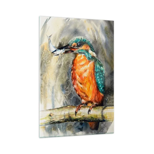 Schilderen op glas - Wet van de natuur - 70x100 cm