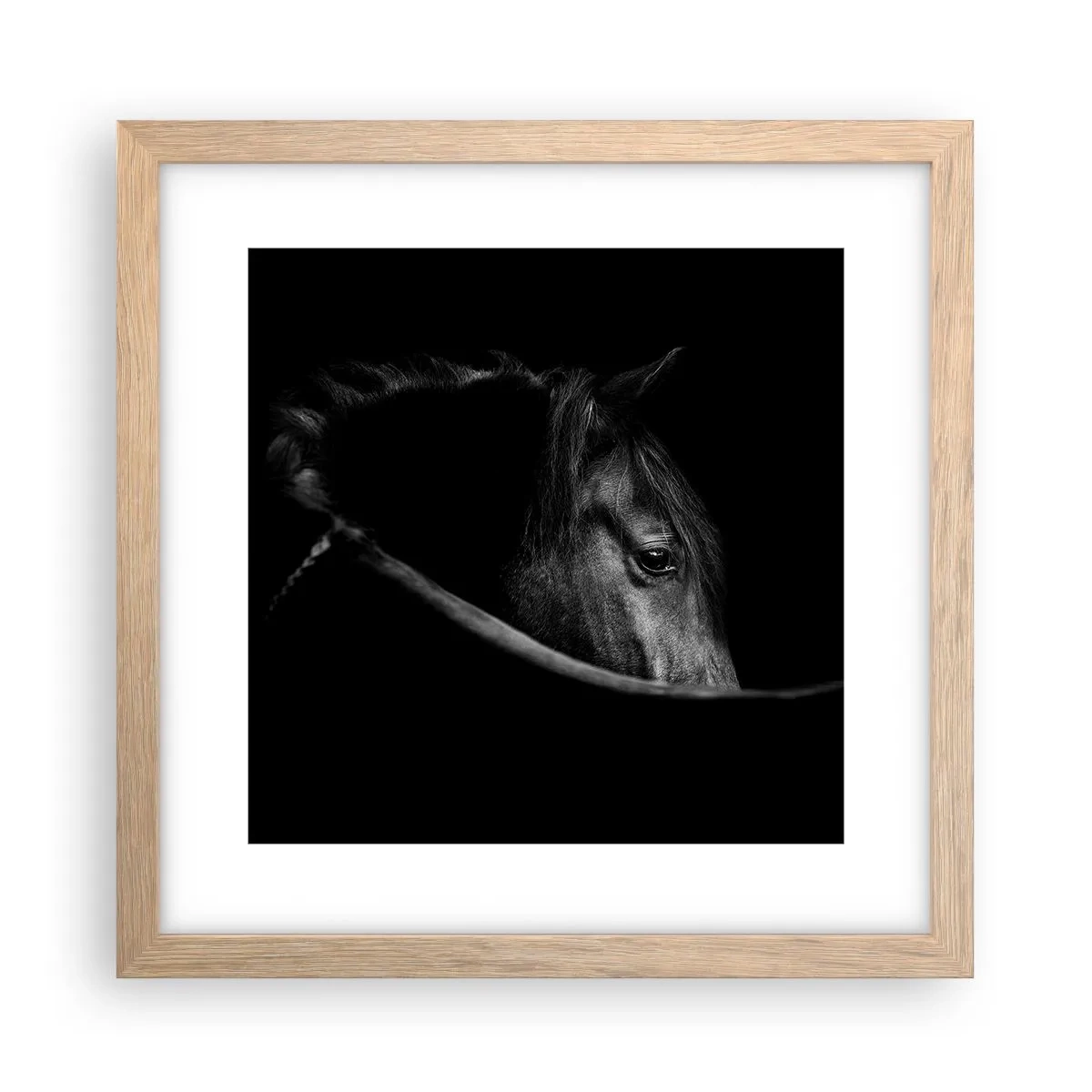 Een poster in een licht eiken lijst - Zwarte Prins - 30x30 cm