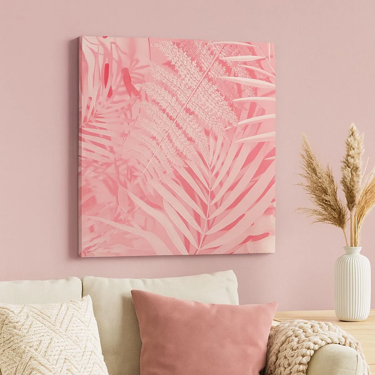 Schilderen op canvas - Roze concept - 30x30 cm