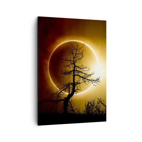 Schilderen op canvas - Totale zonsverduistering - 50x70 cm