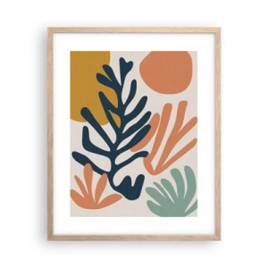 Een poster in een licht eiken lijst - Koraalzeeën - 40x50 cm