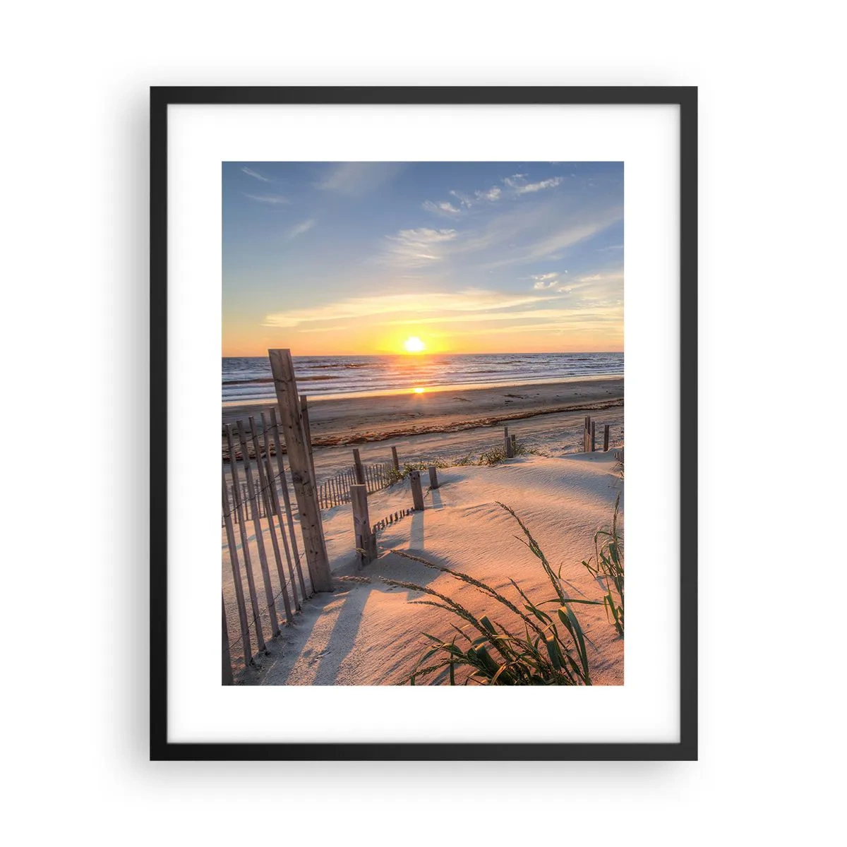 Poster in een zwarte lijst - Glans en schaduw van de wind - 40x50 cm