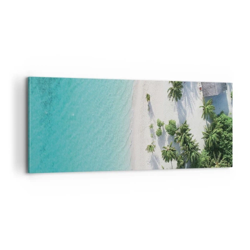 Schilderen op canvas - Een vakantie in het paradijs - 100x40 cm