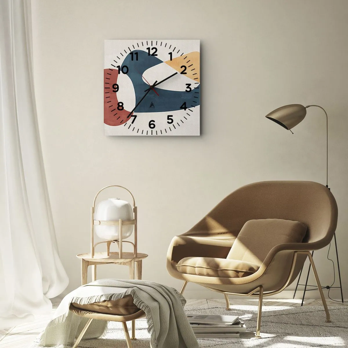 Wandklok - Klok - Invloeden en metamorfoses - 30x30 cm