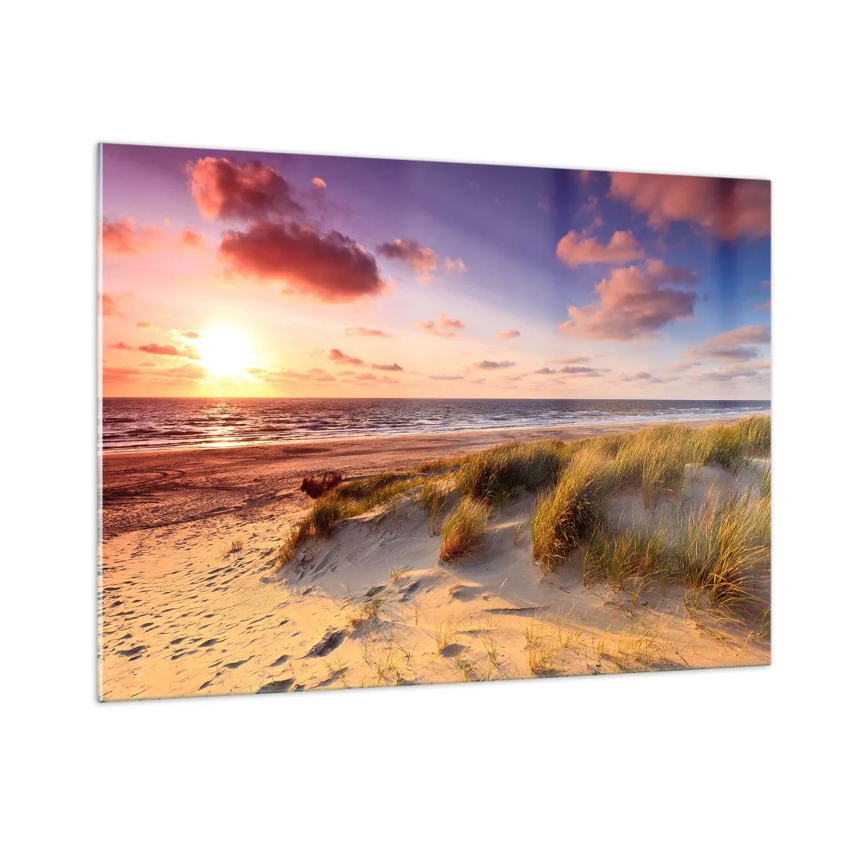 Schilderen op glas - De lucht ruikt al in de zomer - 100x70 cm