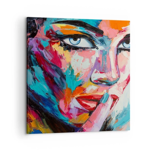 Schilderen op canvas - Ons eerste geheim - 50x50 cm