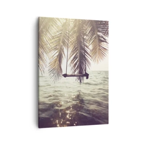 Schilderen op canvas - Je kunt naar believen in de wolken slingeren - 50x70 cm