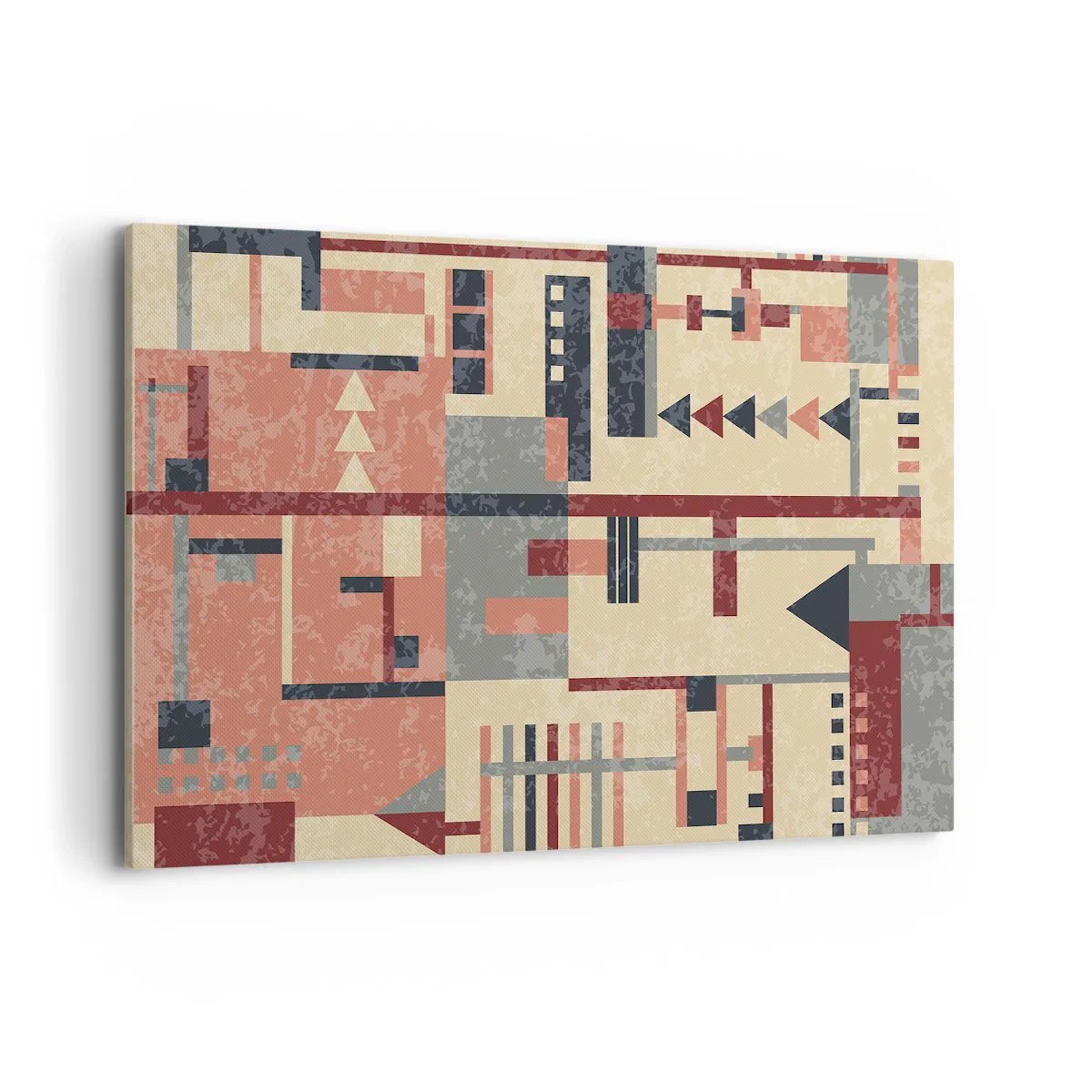 Schilderen op canvas - Een combinatie van verticalen en horizontalen - 120x80 cm