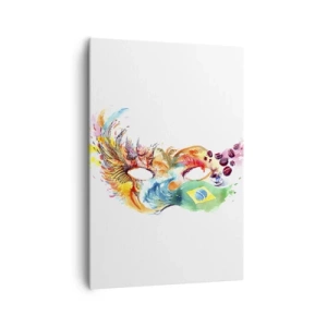 Schilderen op canvas - Brazilië verwelkomt met samba - 70x100 cm