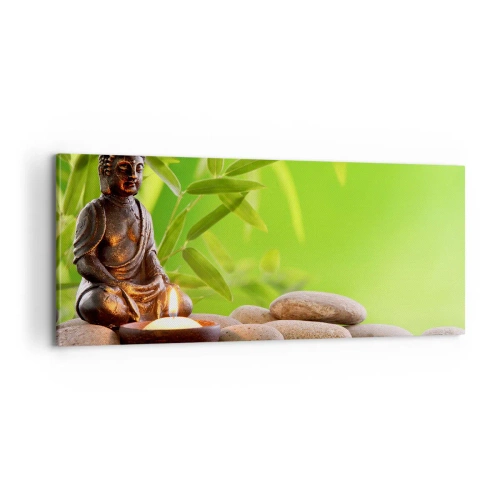 Schilderen op canvas - Het leven is mooi - 100x40 cm