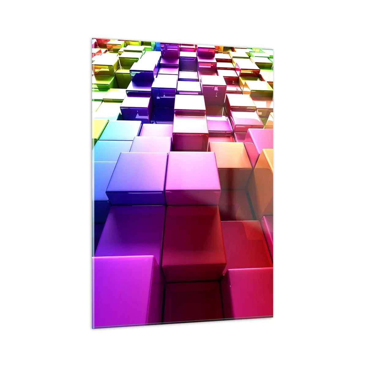 Schilderen op glas - Op-art samen in een team - 50x70 cm