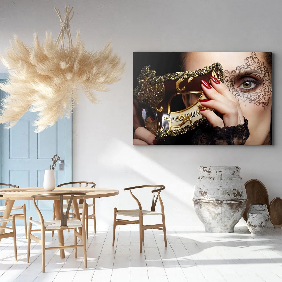 Schilderen op canvas - Mijn wereld is barok - 120x80 cm