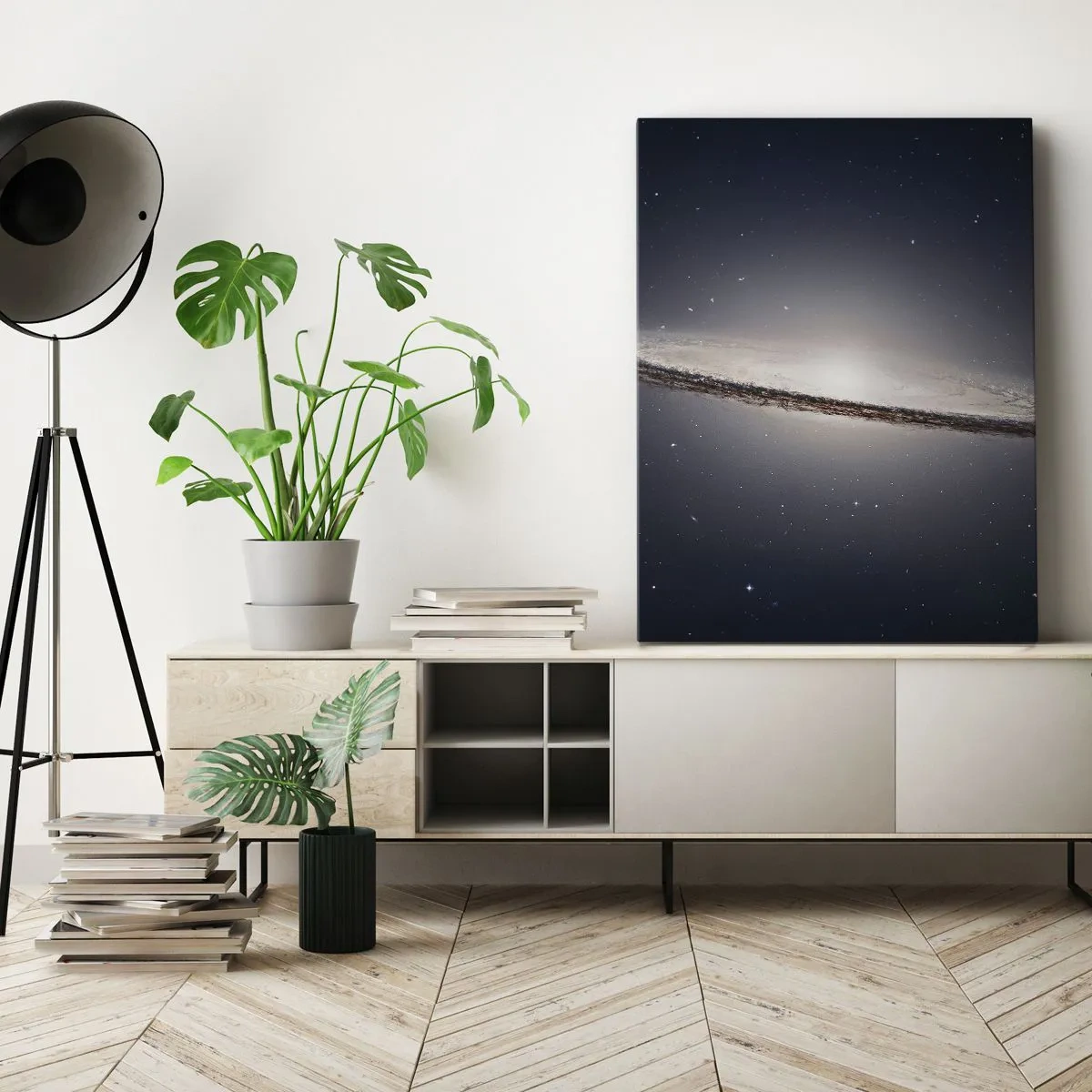 Schilderen op canvas - Lang geleden, in een sterrenstelsel ver, ver weg... - 70x100 cm