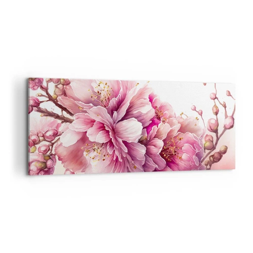 Schilderen op canvas - Kersenbloesem - 100x40 cm