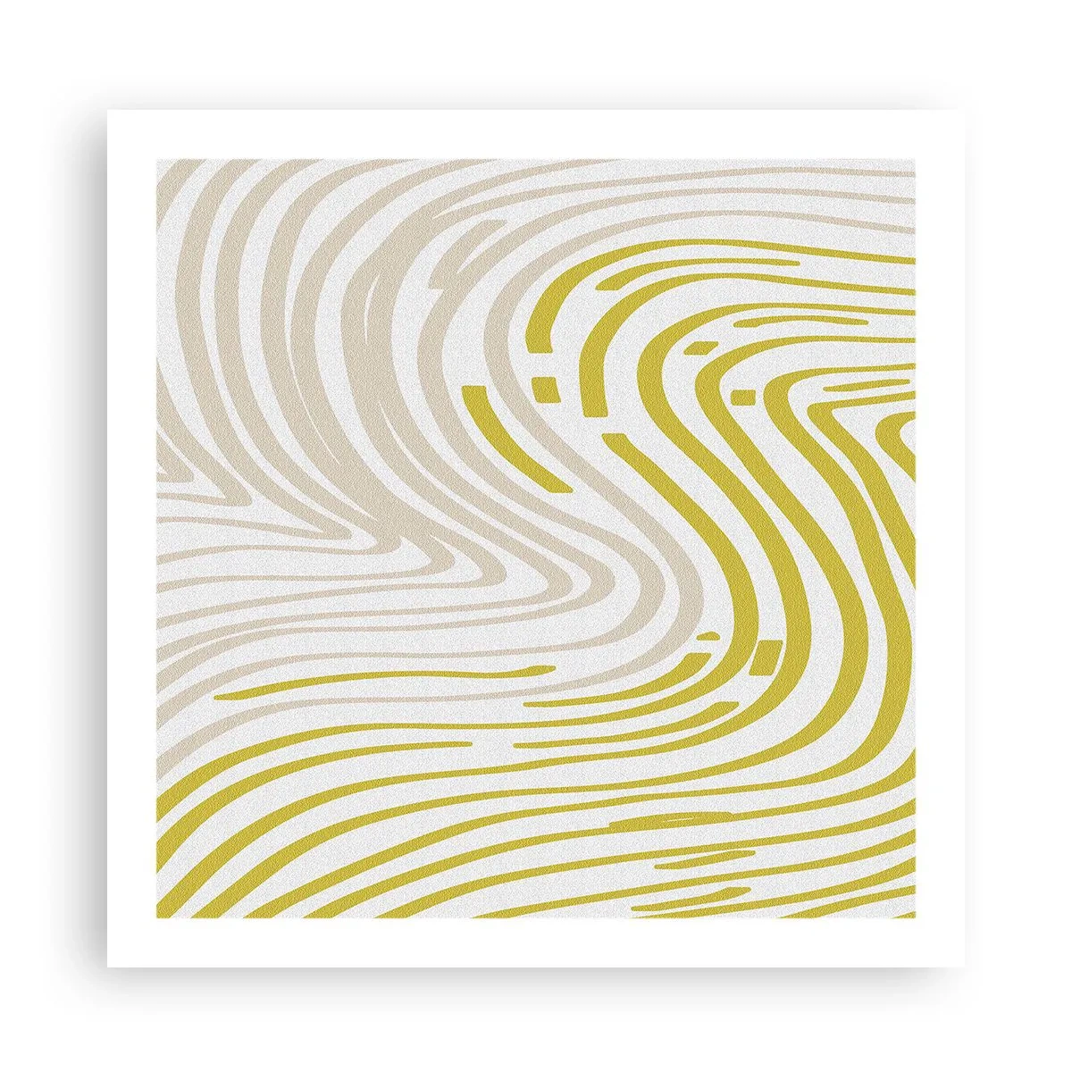 Poster - Een compositie met een zachte buiging - 60x60 cm