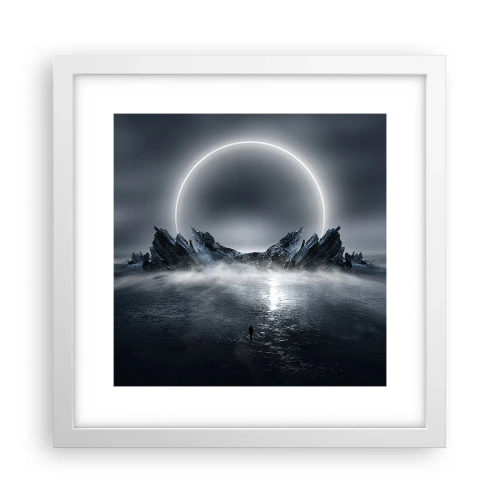 Poster in een witte lijst - Einde van het verhaal - 30x30 cm