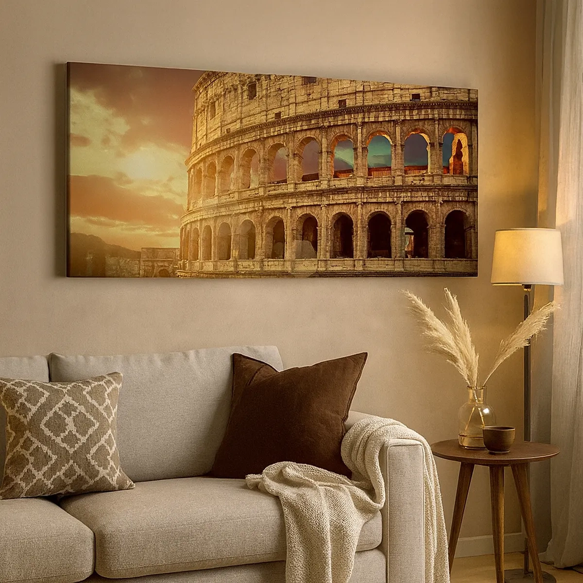 Schilderen op canvas - Een kolossale indruk - 30x30 cm