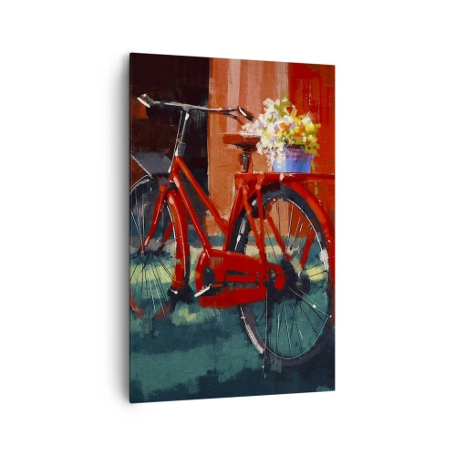 Schilderen op canvas - Ik wil met mijn fiets rijden - 80x120 cm