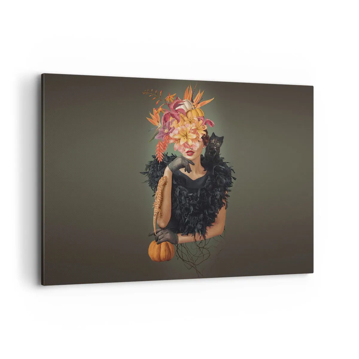 Schilderen op canvas - De spreuk van een heks - 100x70 cm