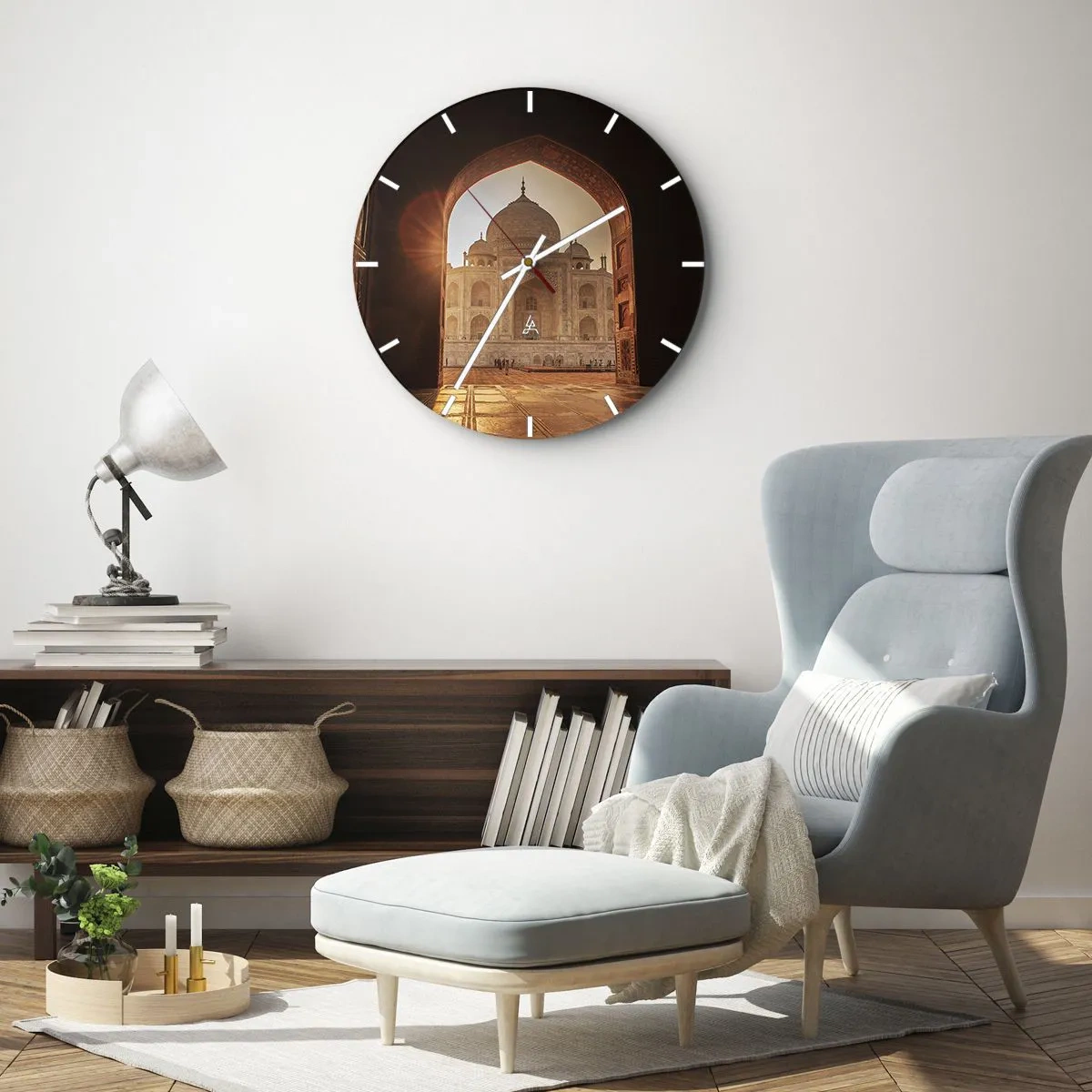Wandklok - Klok - Een monument voor onaardse liefde - 40x40 cm