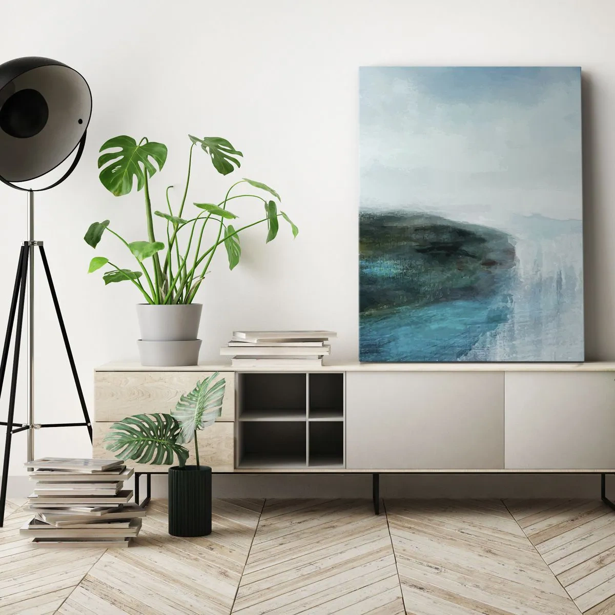 Schilderen op canvas - Nautische abstractie - 50x70 cm