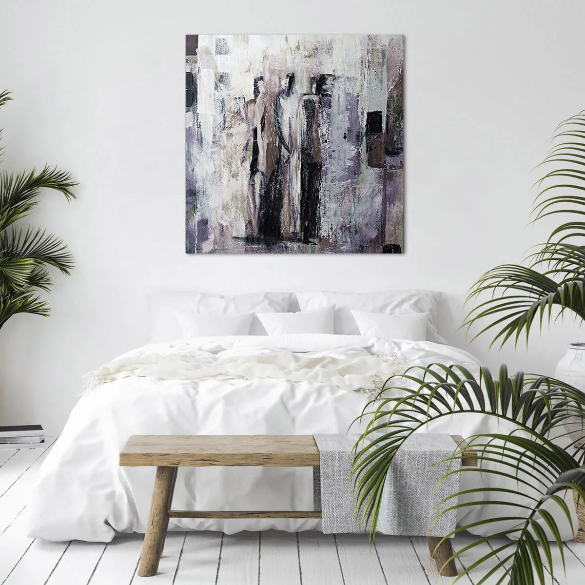 Schilderen op canvas - De mysterieuze drie - 60x60 cm