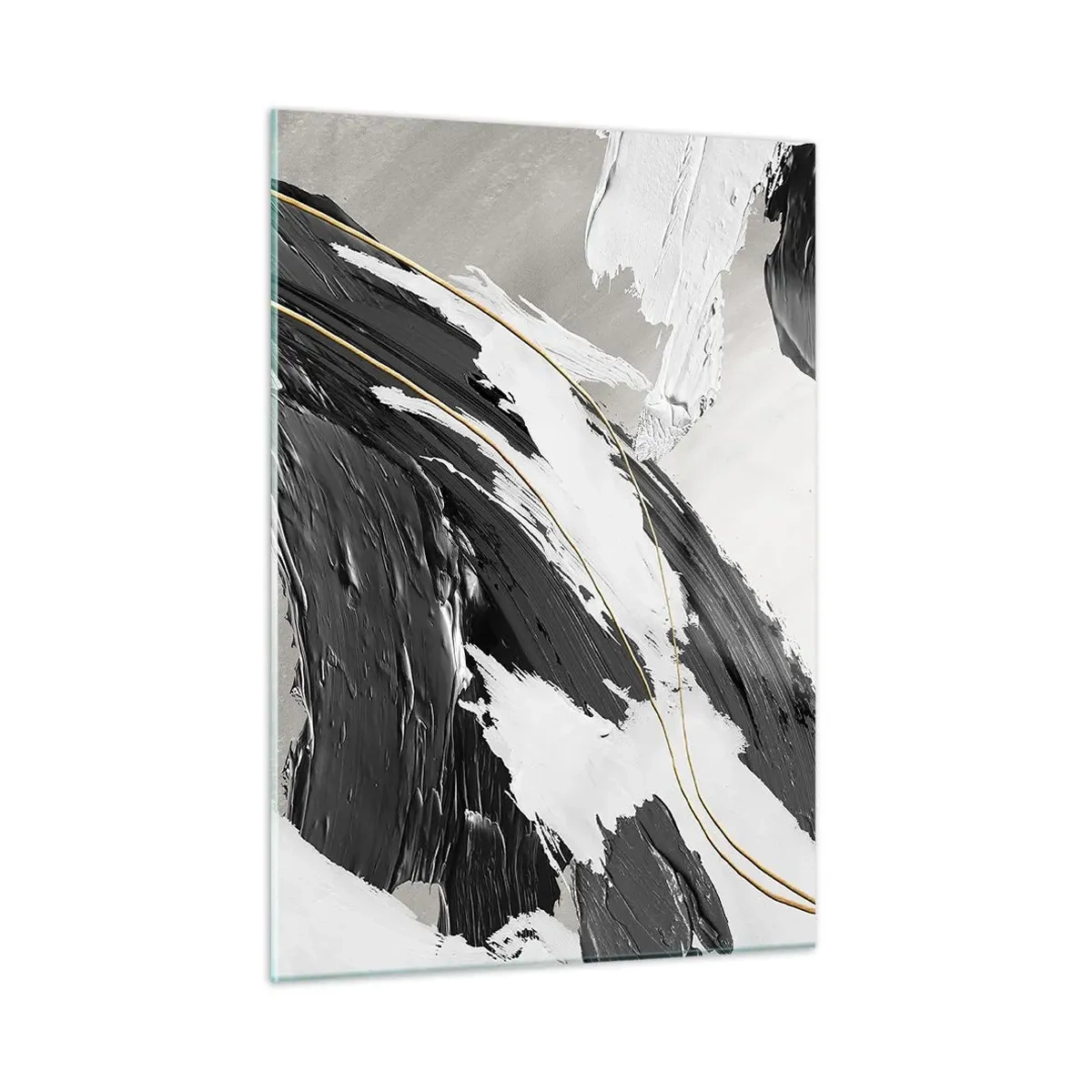Schilderen op glas - Abstractie op grote schaal - 50x70 cm