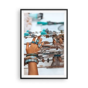 Poster in een zwarte lijst - Lokale schatten - 61x91 cm