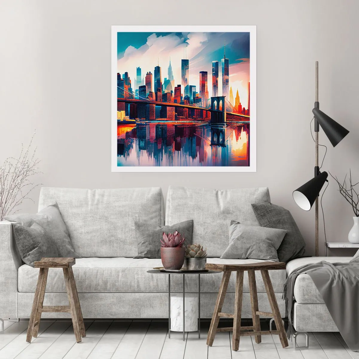 Poster - Een droomachtig New York - 40x40 cm