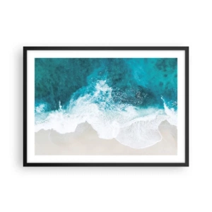 Poster in een zwarte lijst - Natuurlijke streling - 70x50 cm