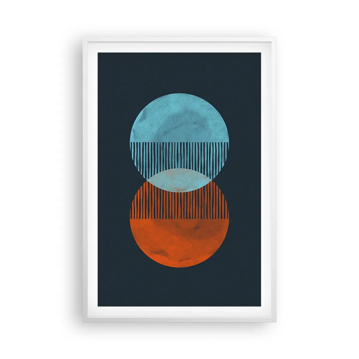 Poster in een witte lijst - Astronomische fantasie - 61x91 cm