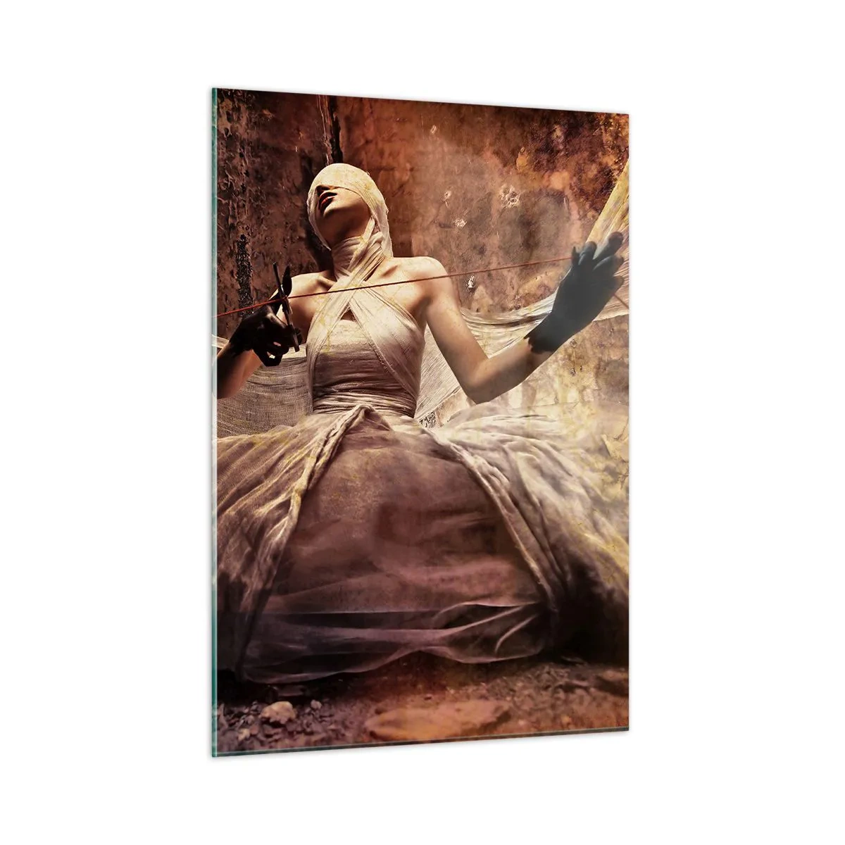 Schilderen op glas - Godin van het lot - 50x70 cm