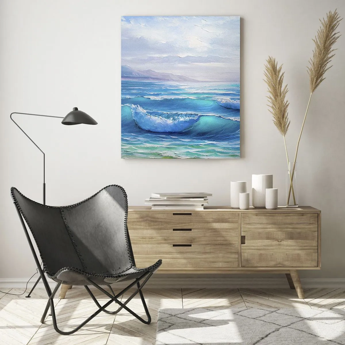 Schilderen op glas - Het brengt verlichting - 50x70 cm