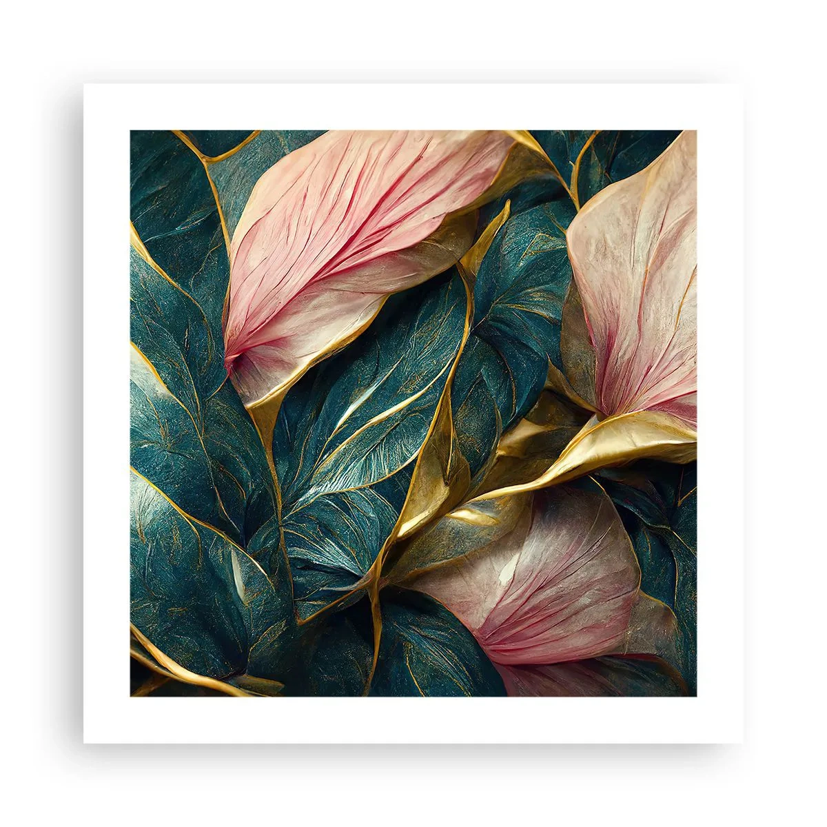 Poster - Natuurlijke elegantie en stijl - 50x50 cm