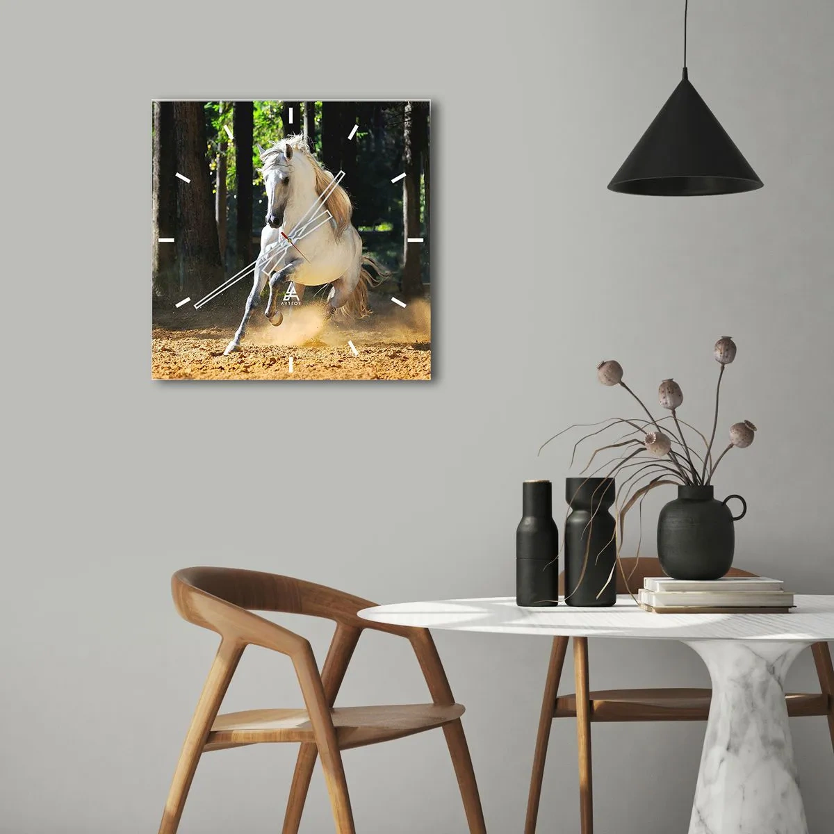 Wandklok - Klok - Zoals uit een fantasieroman - 40x40 cm