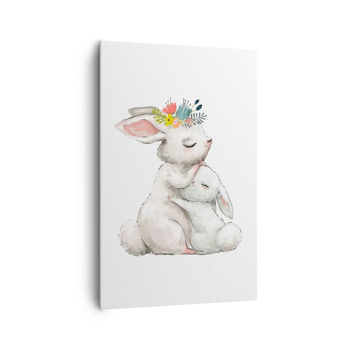 Schilderen op canvas - Het is het beste met mama - 80x120 cm