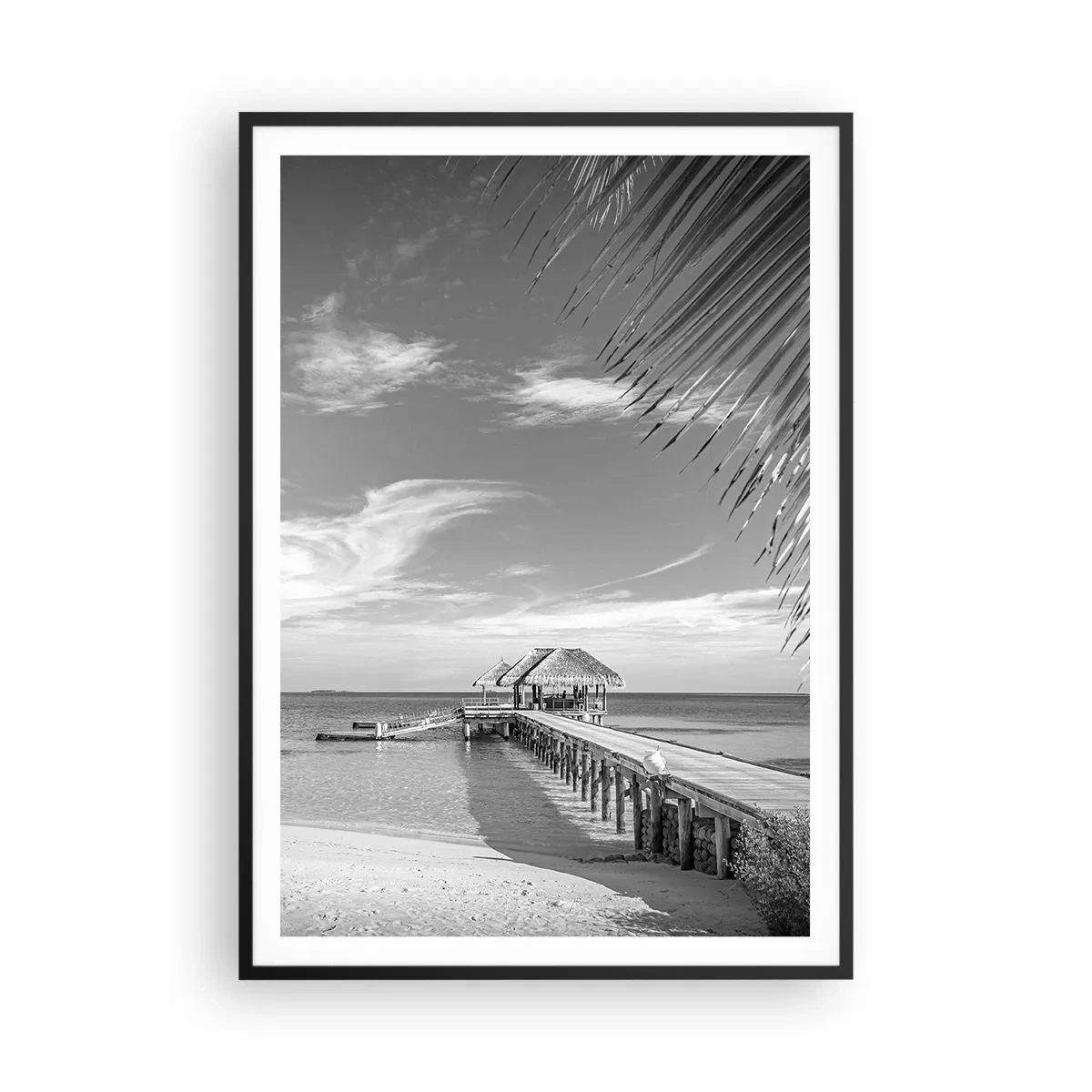 Poster in een zwarte lijst - Herinnering of droom? - 70x100 cm