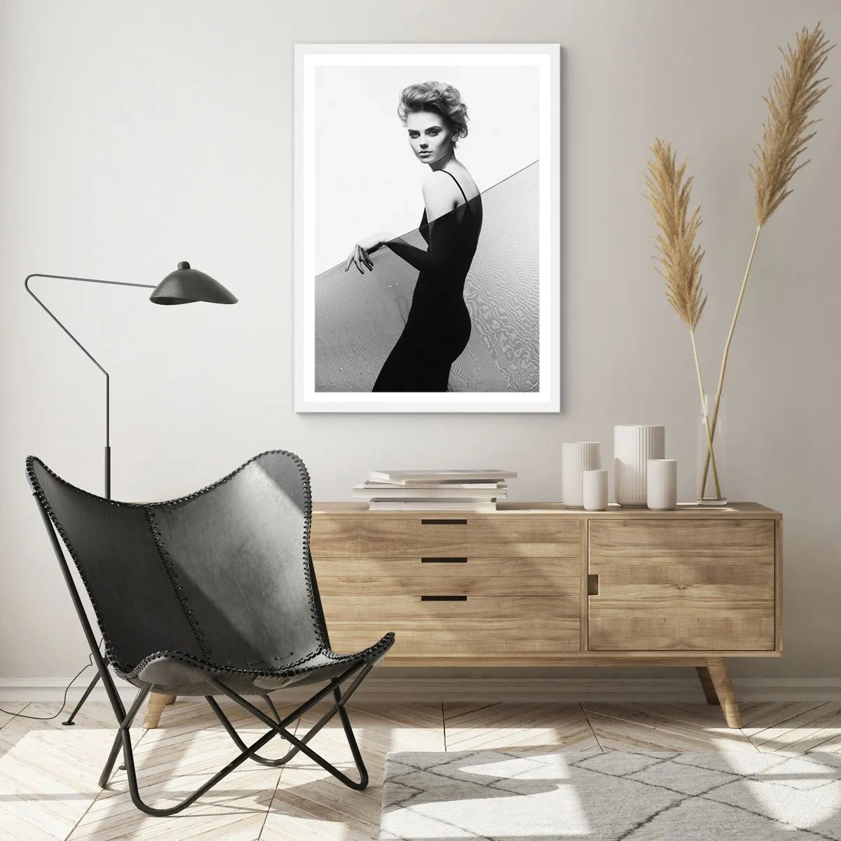 Poster in een witte lijst - Magnetische blik - 50x70 cm